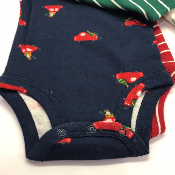 Carter's Baby 4-Pack Long-Sleeve Holiday Bodysuits - Picture 8 of 10